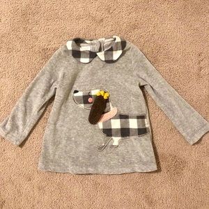 Mud Pie Puppy Appliqué Top